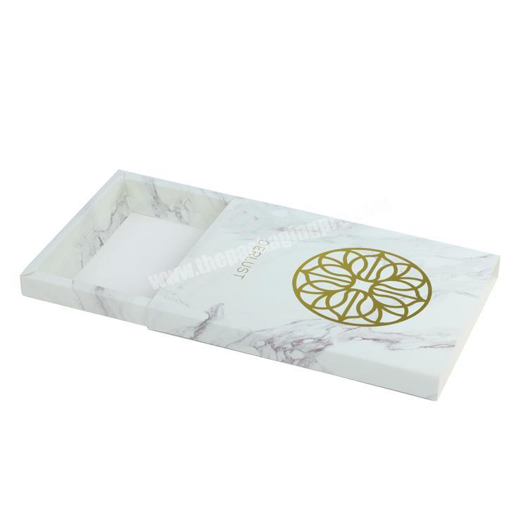 350g art paper sliding drawer box , mobile phone case white box packaging for wholesale