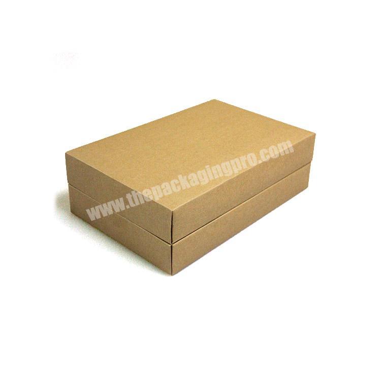 350gsm Brown color foldable gift package Kraft paper box