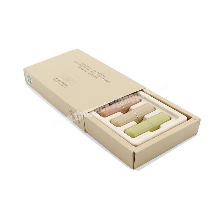 5PCS Full Colors Custom Design Eco Friendly Cosmetic Lip Gloss Lipstick Paper Packaging Box