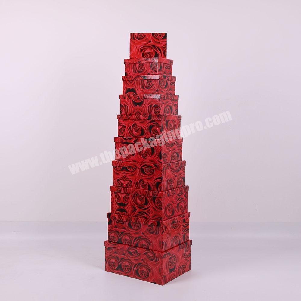 605 Popular Customized  flower box packaging