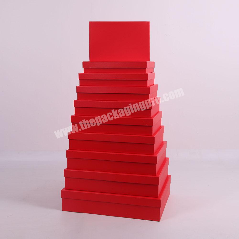 607 Concise solid color cardboard packaging box