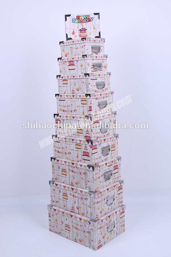 608 Shihao Nesting Meshed Boxes Christmas With Handle