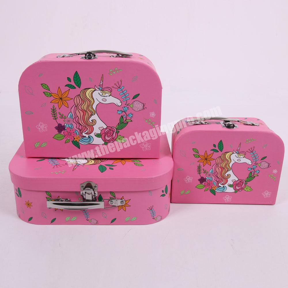 8024 Unique Pink suitcase gift box