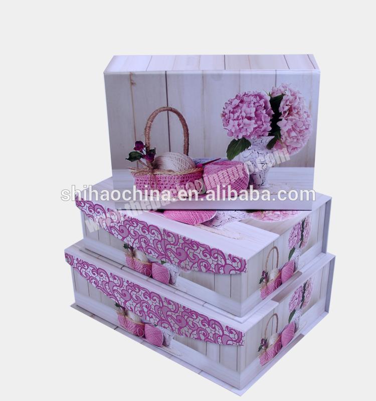 8026#shihao exquisitely crafted partysu rectangular hard paper gift box with magnet buckle