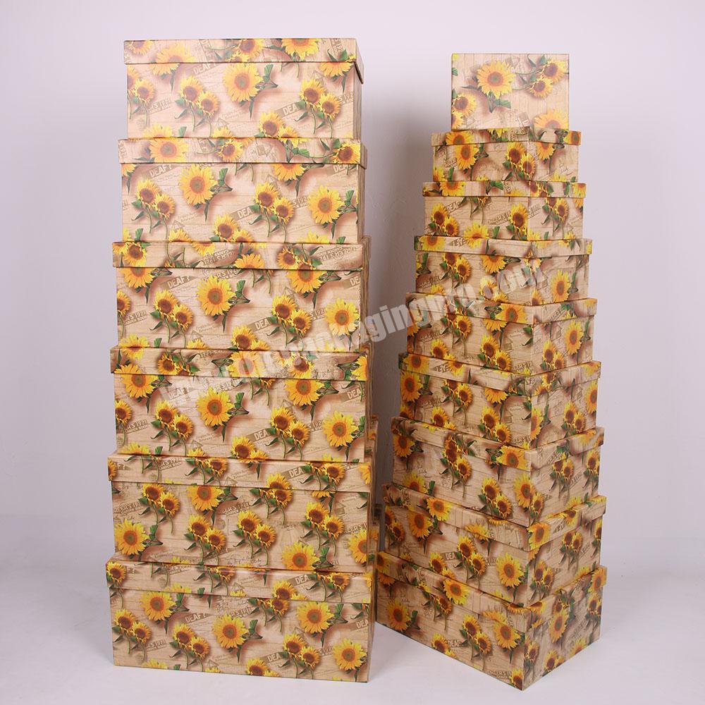 905 Elegant Flower luxury clothing packaging box