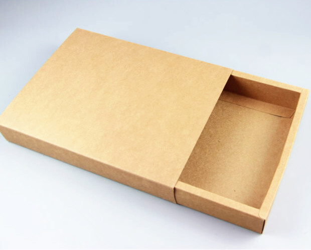 Alice, 100pcs/lot Brown Kraft gift box, Kraft paper packing boxes Christmas gift box for girls, Cardboard drawer box