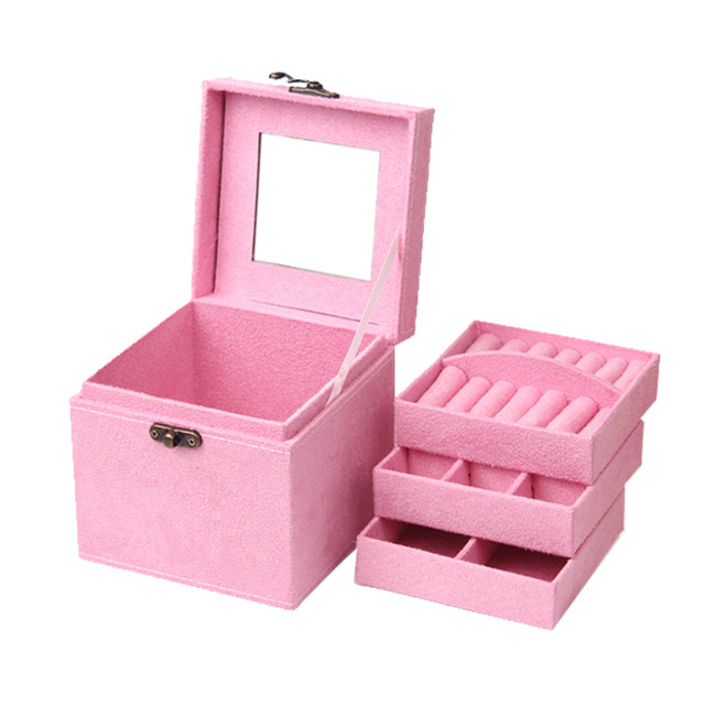 Free Shipping jewelry display crocodile pattern casket / Senior jewelry box organizer / case for jewelry storage / gift box