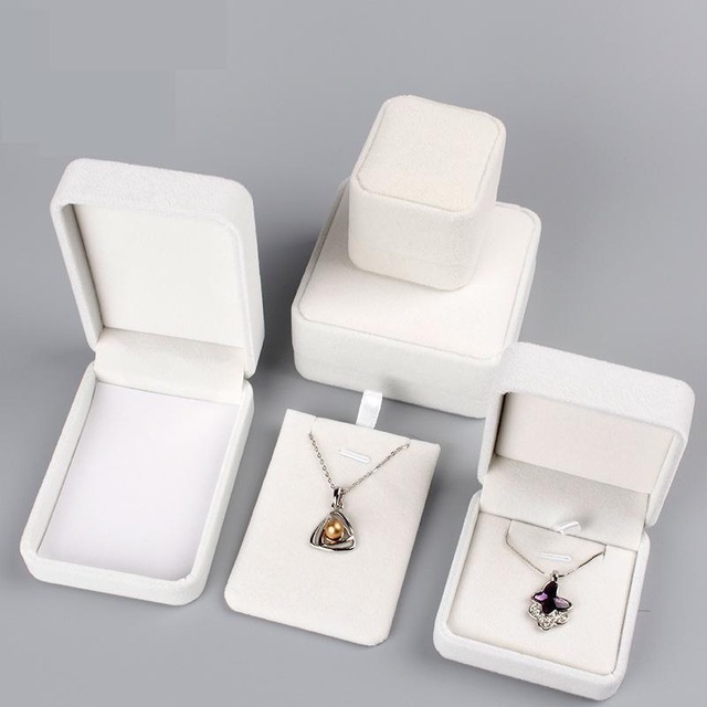 High Quality Velvet Fabric Jewelry Box Gift Box Ring/Necklace/Bangle Jewelry Organizer Storage Boxes Jewelry Display Organizador