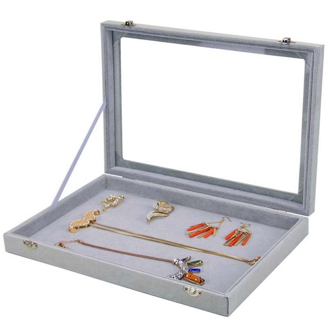 Jewelry Display Casket Jewelry Storage Organizer Necklace Pendent Box Case for Jewlery Gift Box Jewelry Box