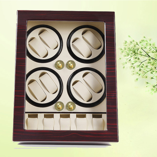 NEW Watch winder Classical 8+5 automatic watch box Rose wood Reel winder New Japanese motor Chain watch winder jewelry gift box