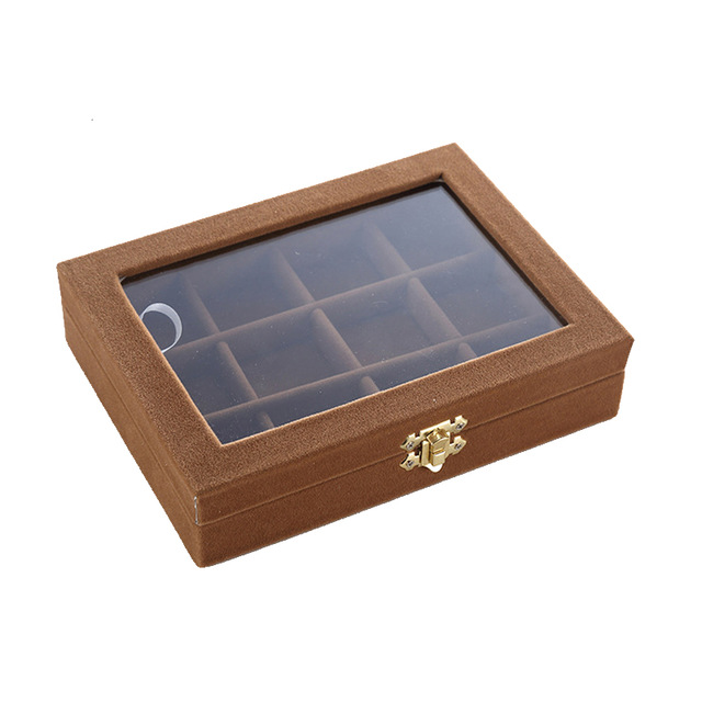New 2014 Free Shipping jewelry display casket / jewelry organizer mini earrings ring box /case for jewlery gift box Jewelry Box