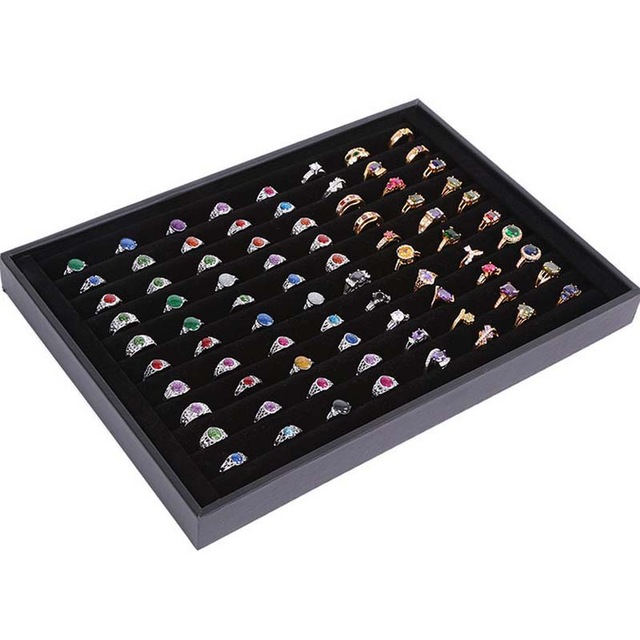 New Fashion Jewelry Display Casket / Jewelry Organizer Earrings Ring Box /Case for Jewlery Gift Box Jewelry Box Trays