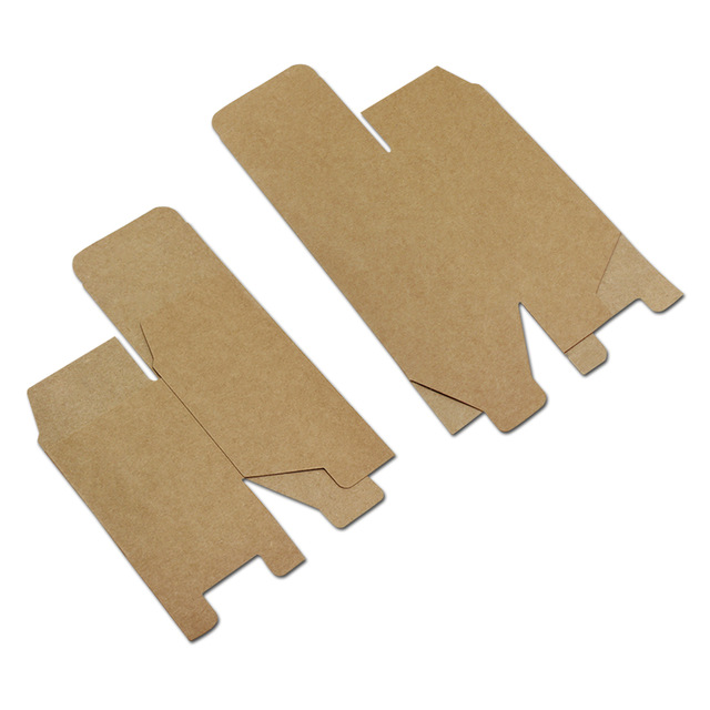 Wedding Party Jewelry Gift Brown Paper Folding Boxes Kraft Paper Packaging  Box