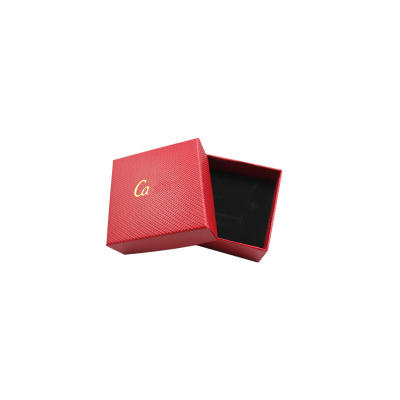 Wholesale 6 Pcs/lot Red Color Fashion Brand Logo Small Paper Box for Gift 7.3*7.3 *3.5CM