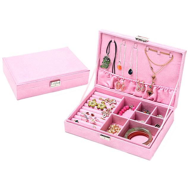 Women Jewelry Boxes And Packaging Jewelry Organizer For Necklaces Stud Earrings Storage Box Ring Wedding Jewelry Boxes