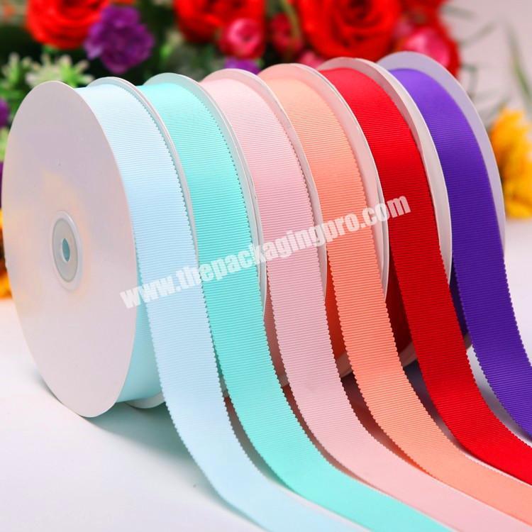Custom A variety of color cheap high quality  18 inch to  4 inch Chinese wholesale  handmade brown grosgrain ribbon for all occasion