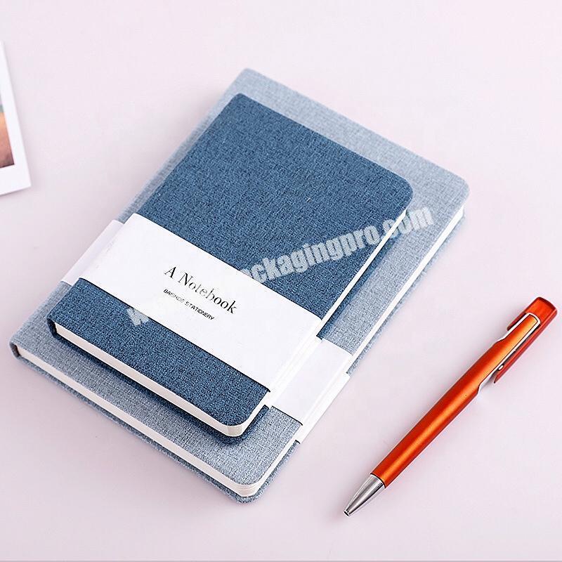 A4 A5 A6 Hard Fabric Cover Linen Custom Design Dotted Plain Lined Agenda Organizers Love Diary Business Journal Notebook