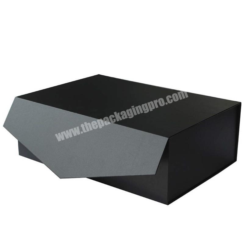 A4 Deep Black Luxury Gift box with magnetic closure