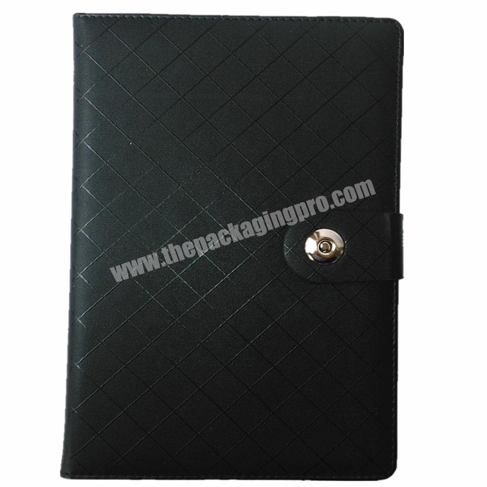 A5 Leather Notebook Custom Diary Office School Supply Magnetic Snap Journal
