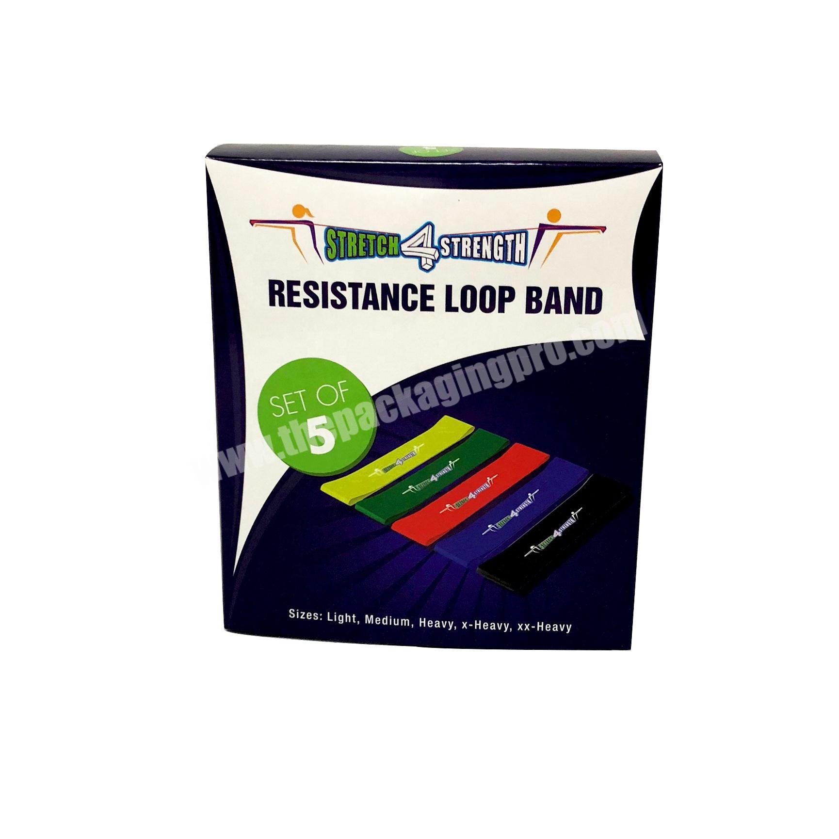 Accept custom fashion commodity resistant loop band package product box emballage