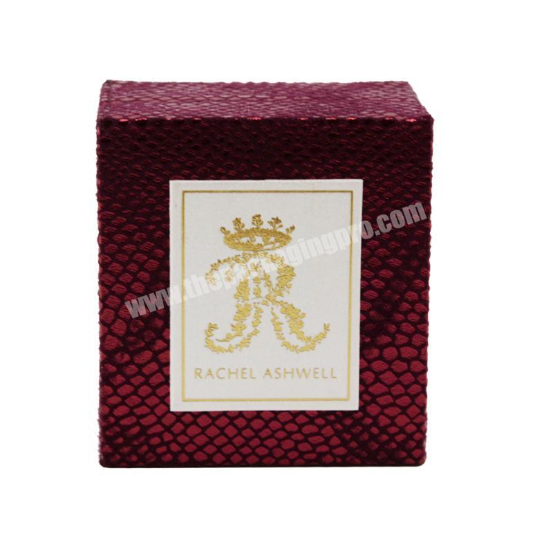 Accept custom own brand and logo graceful luxury red magnetic jewelry gift box packaging