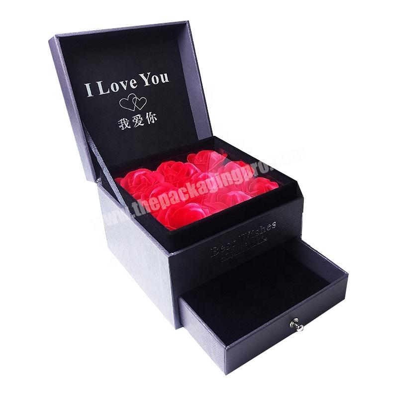 Advanced Foldable Cosmetic Flower Gift Box Drawer Gift Box