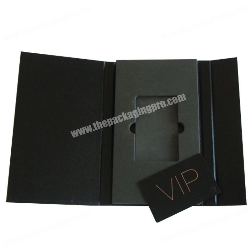 Alibaba China Luxury VIP card holder Box, Credit Card Gift Box with EVA insert