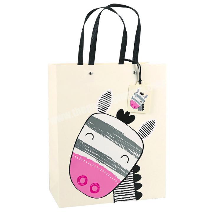 All customized goods are 20% off custom printed luxury retail baby cloth paper bag