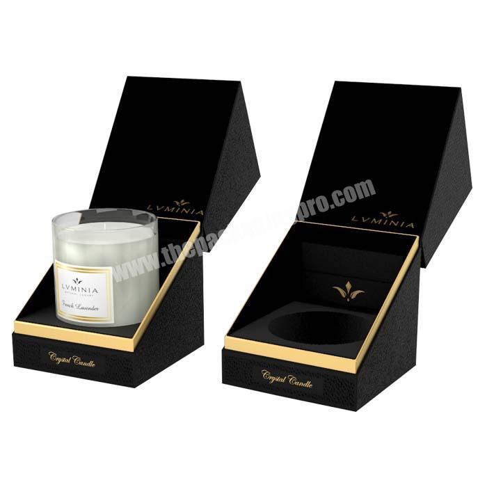 All Customized Recycled Paper Paperboard Custom Marble Luxury Holographic Packaging Candle Gift Boxes With Eva Insert