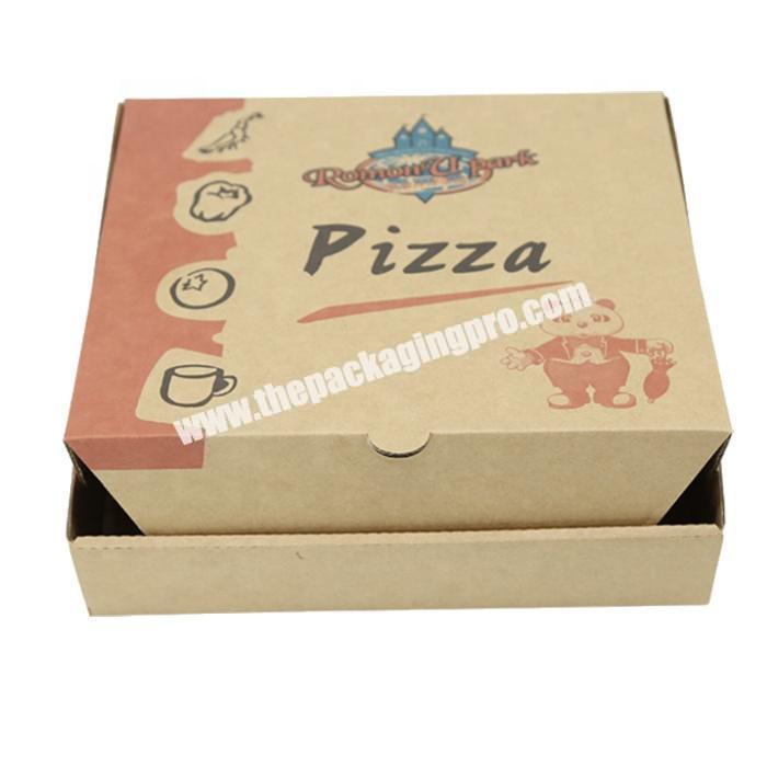 All size foil corrugated paper pizza packaging boxes with inserts