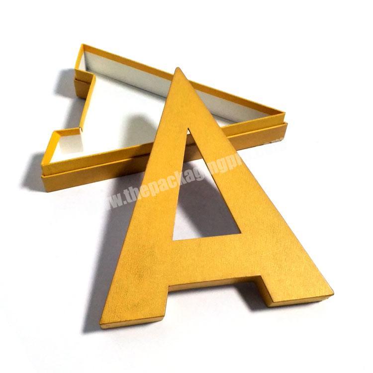 Alphabet letter shaped gift boxes from A to Z, fancy gift boxes