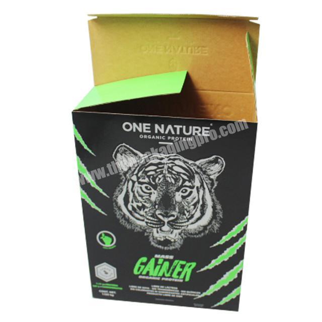 Amazon wholesale cheap customized corrugated paper box for energy drink
