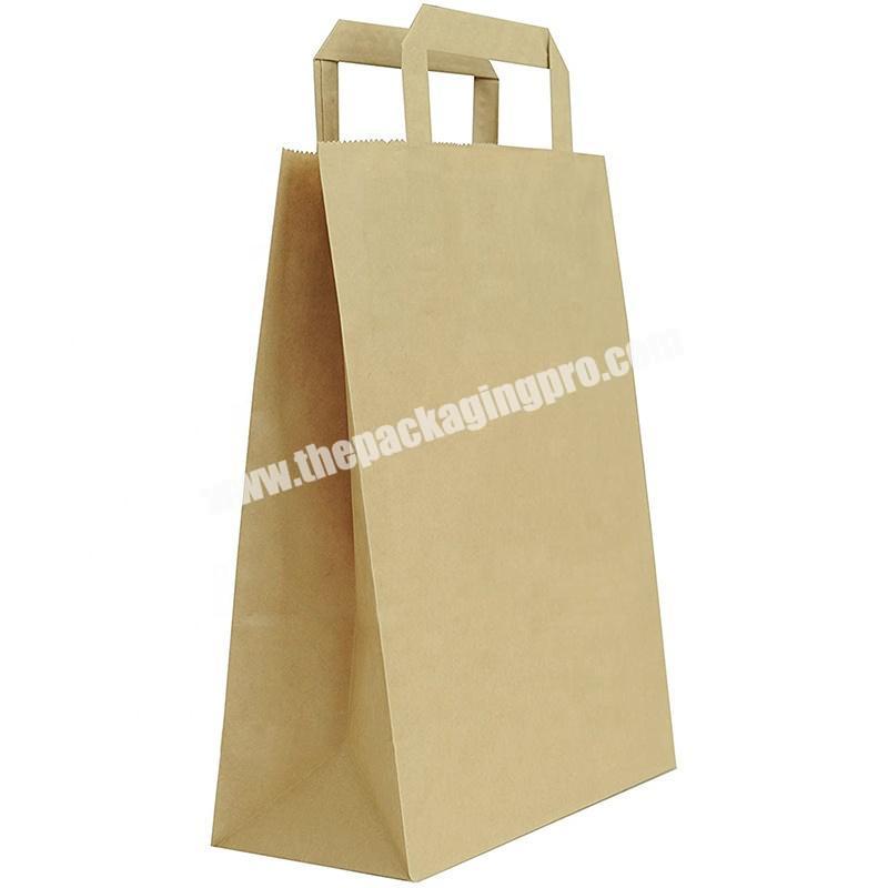 American popular recycled paper bag package customised paper bags logo printing with handles