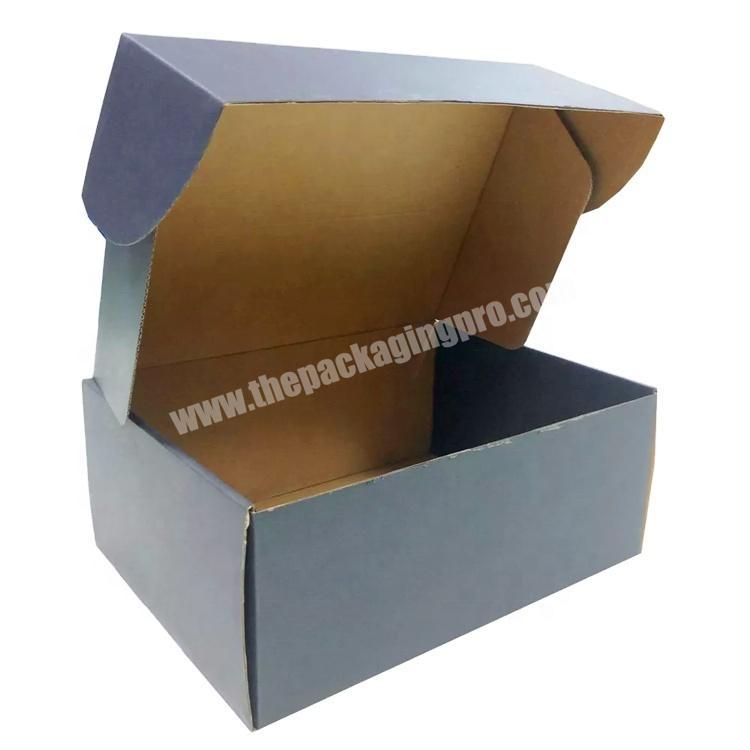 apparel packaging box Custom black corrugated die cut shipping mailer box gift packaging