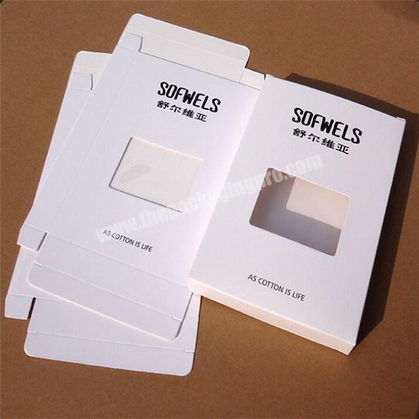 Art Card Made Shirt Packaging Box Wholesale with Clear Window