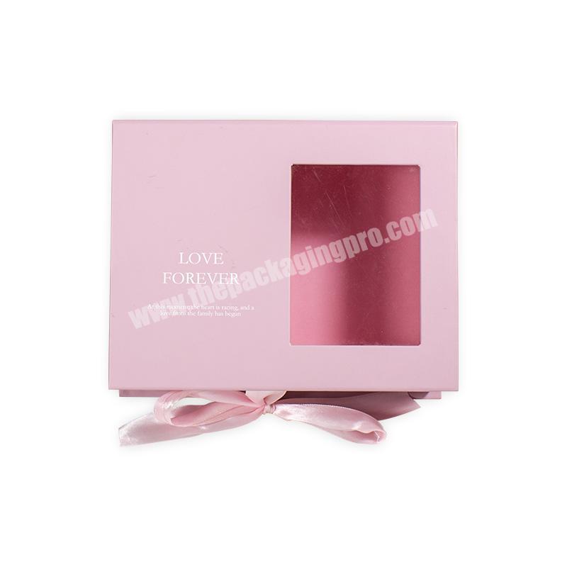 Artificial Flower Romantic Love Confession Half-Open Window Valentine'S Day Birthday Gift Box