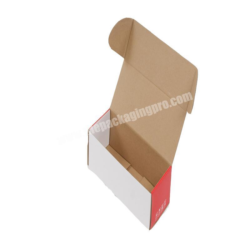 Attachable white square box paper with lid folding gift custom printed