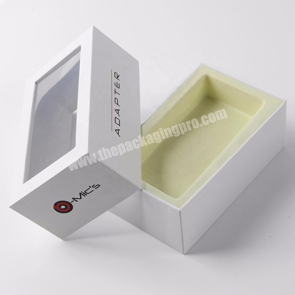 base and lid paperboard paper jewellery window box for jewelry