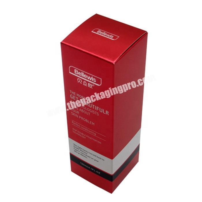 Beautiful cardboard skin care cosmetic packaging box paperboard face cream box