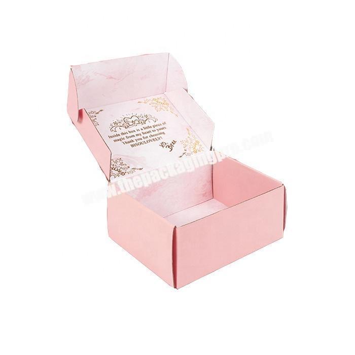 Beautiful custom color paper corrugated packaging mailing box