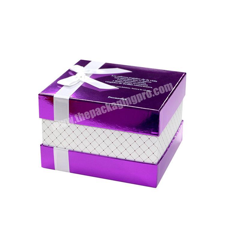 Beautiful custom printed round gift packaging box with your own logo