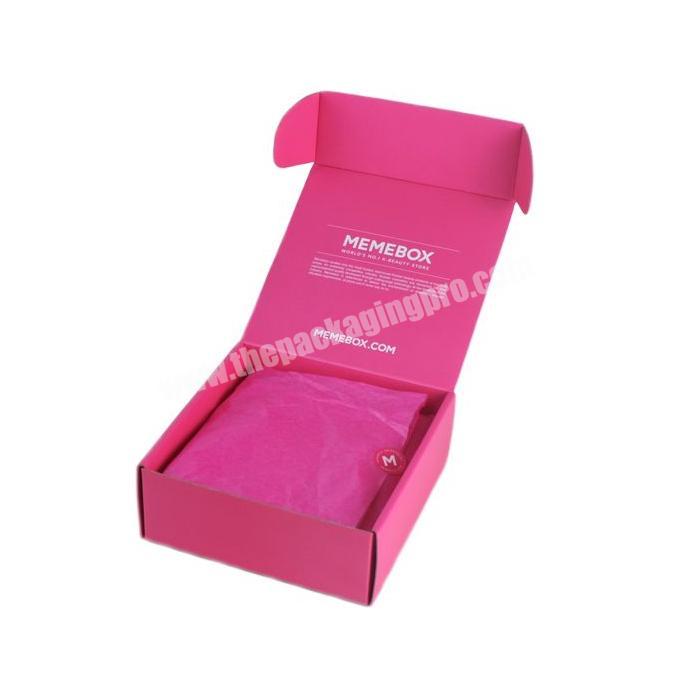 Beautiful In Colors Simple High-end Foldable Shipping Box Cosmetic Folding Cardboard Gift Box Print