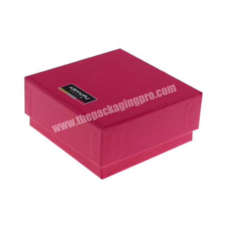 Beautiful pink color cute paper box for children watch packaging