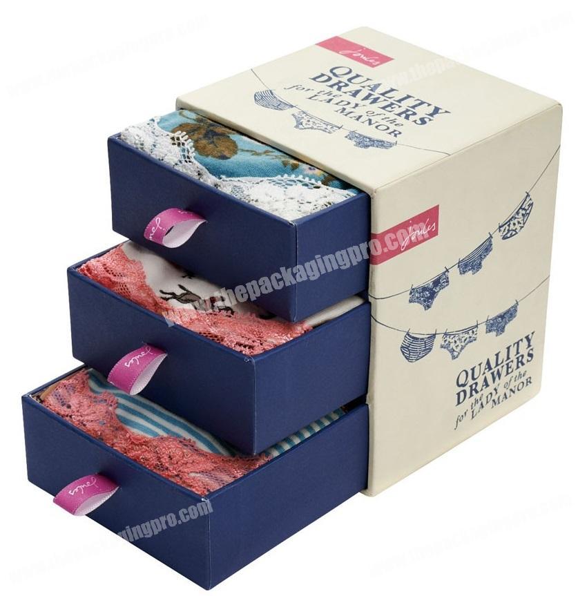 Beautiful Rigid Small Paperboard Underwear Drawer Storage Box Gift Box