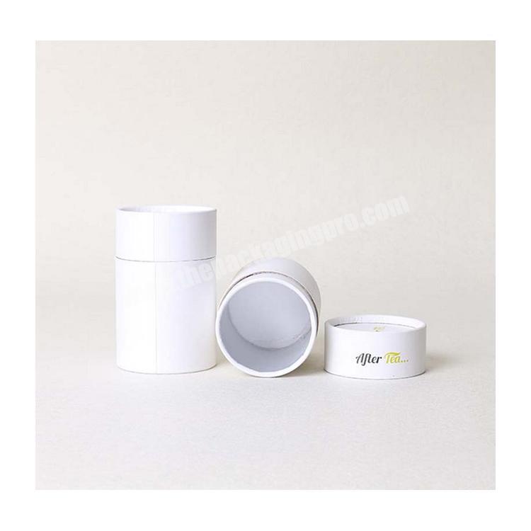 Beauty Color Printing Paper Gift Round Tea Box with Hot Stamping Cylinder Tube Gift paper packaging Box paper box with handle