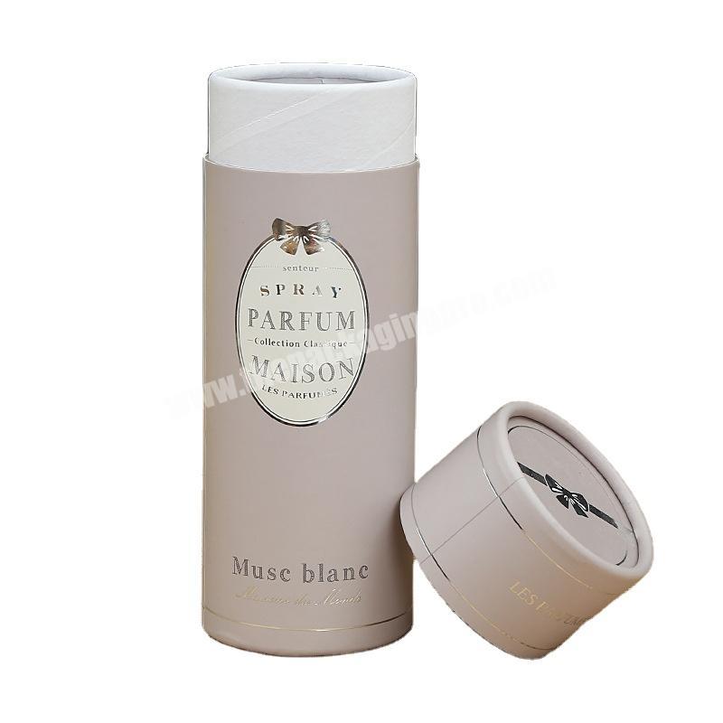 Beheart Costom Eco Friendly Cosmetic Spray Parfum Perfume Paper Can Cylinder Paper Cans Round Cardboard Box Packaging Tube