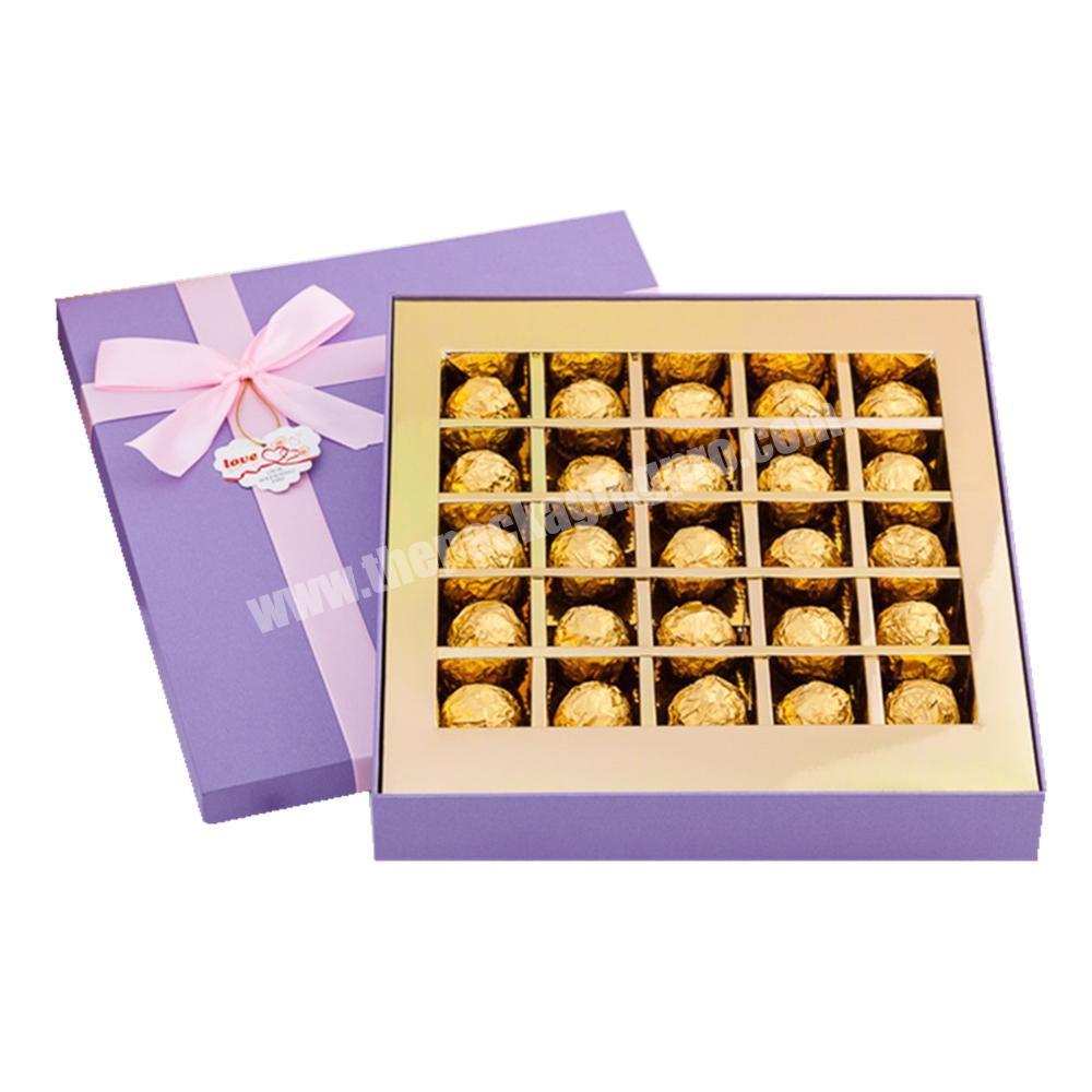 Belgian chocolate praline packing box strawberry dessert boxes for wedding invitation