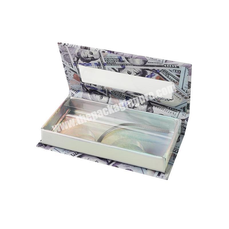 Bespoke beauty makeup product packaging vendor eyelashes paper empty boxes