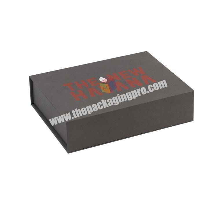 bespoke gift packaging rectangular book style magnetic box