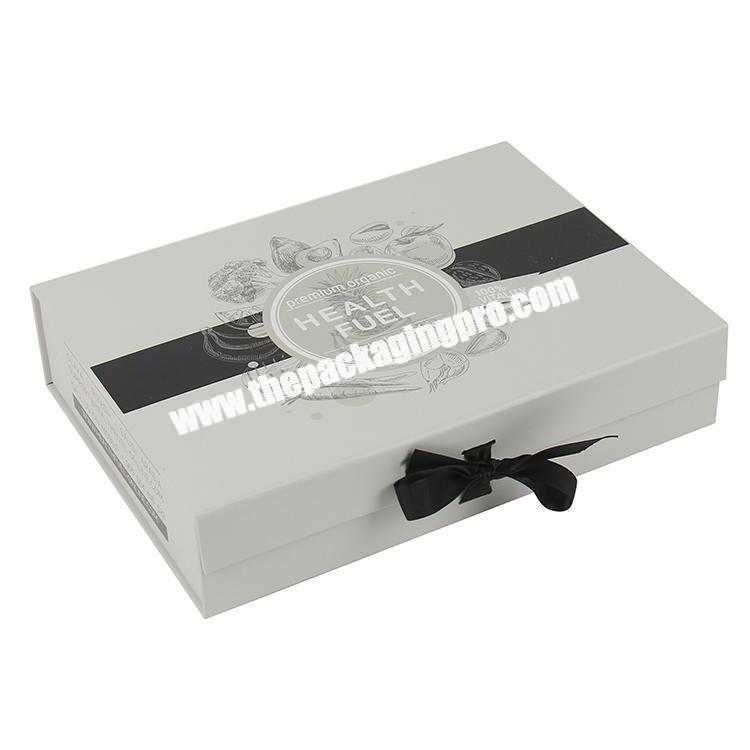 bespoke high quality ribbon gift box for clothes packaging